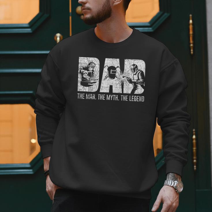 Welder Welding Dad Man Myth Legend Father Small Men Sweatshirt Welder Welding Dad Man Myth Legend Father Small Men Sweatshirt