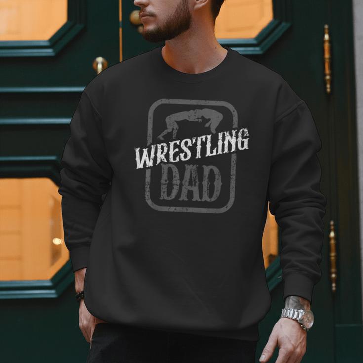 Wrestling Dad Martial Arts Wrestler Wrestle Hobby Father Men Sweatshirt