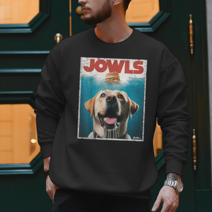Yellow Lab Jowls Top Labrador Retriever Dog Mom Dad Men Sweatshirt