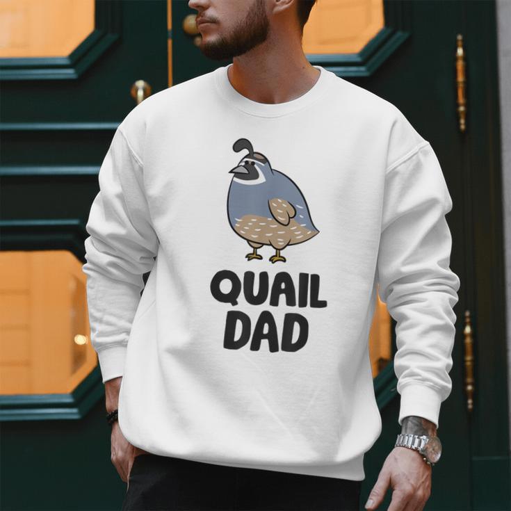 California Quail Bird Dad Quail Dad Men Sweatshirt