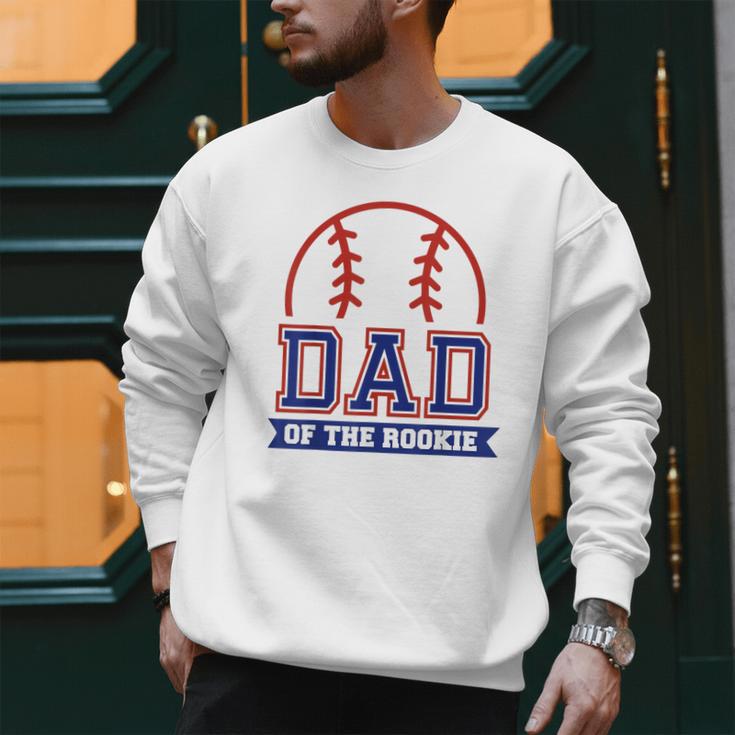 Dad Of Rookie 1st Birthday Baseball Theme Matching Party Men Sweatshirt