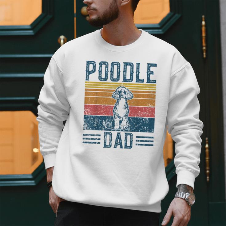 Dog Dad Vintage Poodle Dad Men Sweatshirt