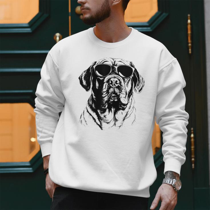 English Mastiff Sketch Drawing Art Dog Lover Mom Dad Women Men Sweatshirt