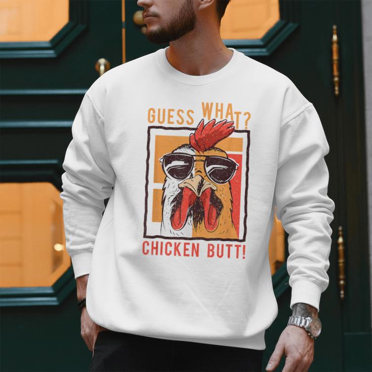 Guess What Chicken Butt DadSiblingsFriends Humor Small Men Sweatshirt Guess What Chicken Butt DadSiblingsFriends Humor Small Men Sweatshirt