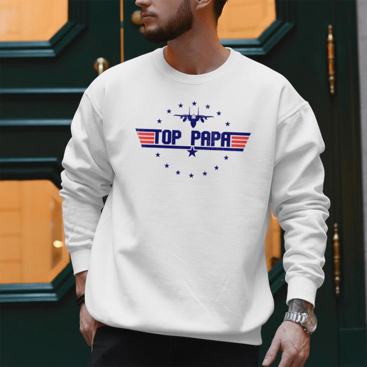Top Papa Fathers Day Birthday For Men Dad Daddy Grandpa Men Sweatshirt Top Papa Fathers Day Birthday For Men Dad Daddy Grandpa Men Sweatshirt