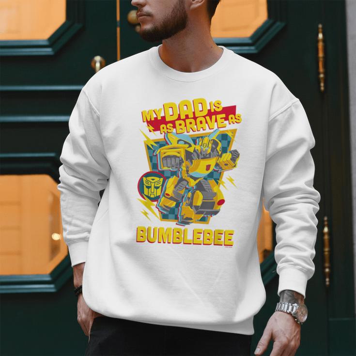 Transformers Father's Day Bumblebee My Dad Is Brave Men Sweatshirt