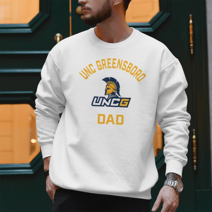 UNC Greensboro UNCG Spartans Arched Dad Men Sweatshirt
