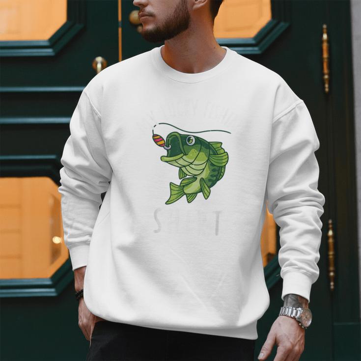 Youth Boy My Lucky Fishing-Shirt Bass Fish Dad Men Sweatshirt Youth Boy My Lucky Fishing-Shirt Bass Fish Dad Men Sweatshirt
