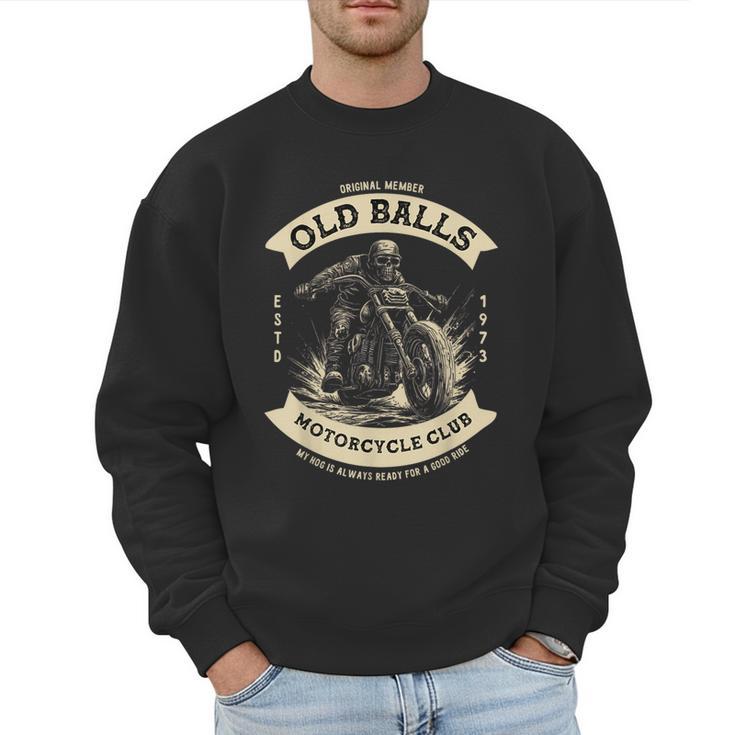 50th Birthday Vintage Motorcycle For Biker Dad Men Sweatshirt