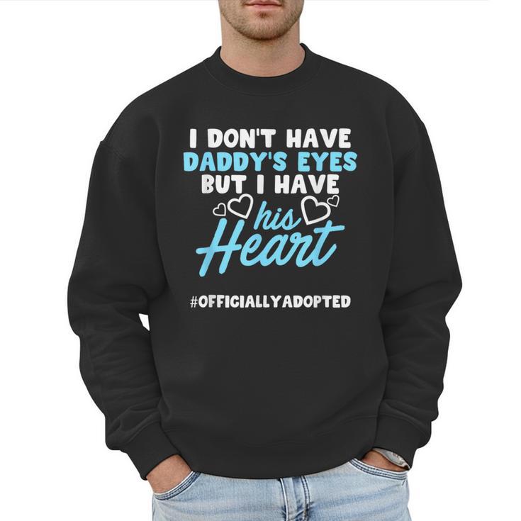 Adoption Announcement Day Dad Heart Small Men Sweatshirt