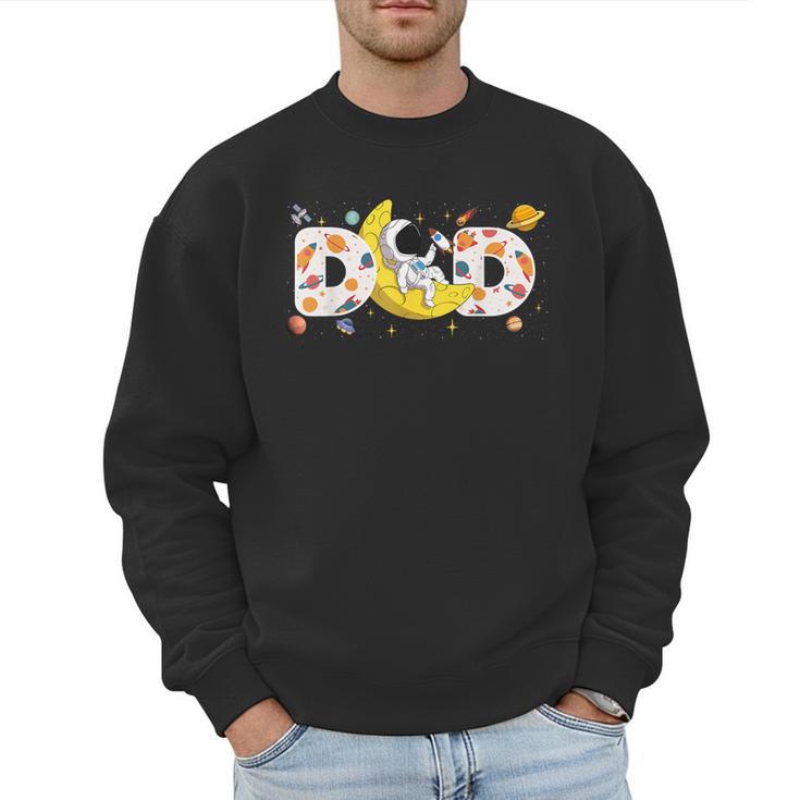 Astronaut Dad Space Birthday Planets Party Matching Family Men Sweatshirt