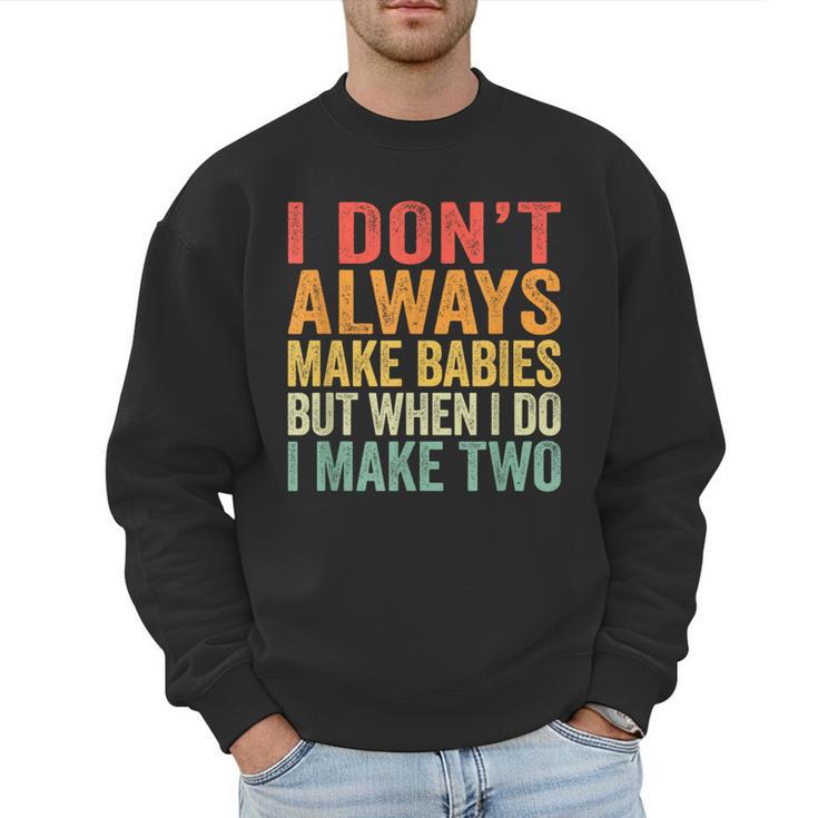 Baby Twins For Pregnant Mum Dad Men Sweatshirt