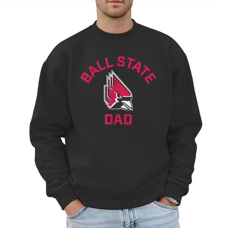Ball State University Cardinals Arched Dad Men Sweatshirt