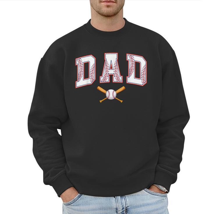 Baseball Dad Shirt Baseball Player Game Day Father's Day Men Sweatshirt
