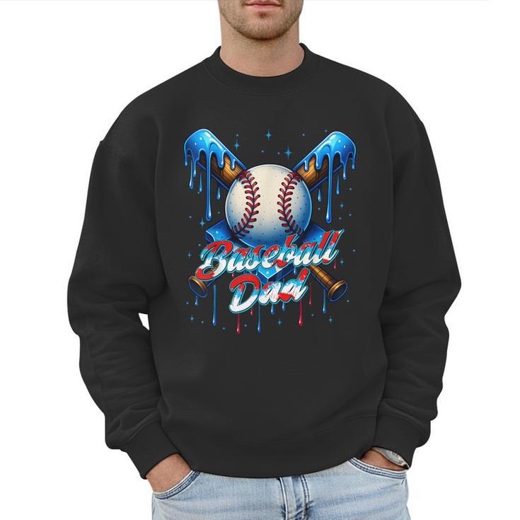 Baseball Drip Dad Father Day Birthday Group Matching Family Men Sweatshirt