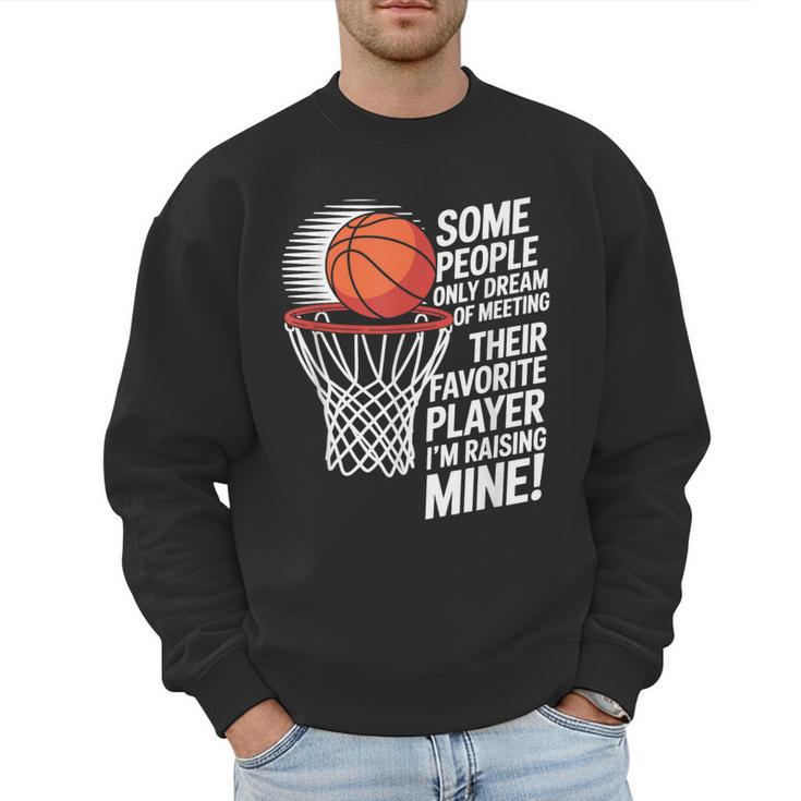 Basketball Mom Or Dad Basketball Parent Men Sweatshirt
