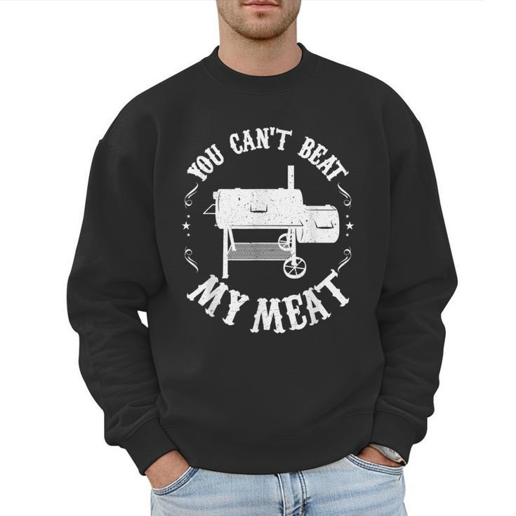 BBQ Pit Reverse Flow Smoker Accessory Dad Grill Men Sweatshirt