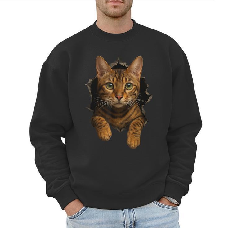 Bengal Cat Lover Animal Pet Bengal Cat Owner Mom Cat Dad Cat Men Women Kids Men Sweatshirt