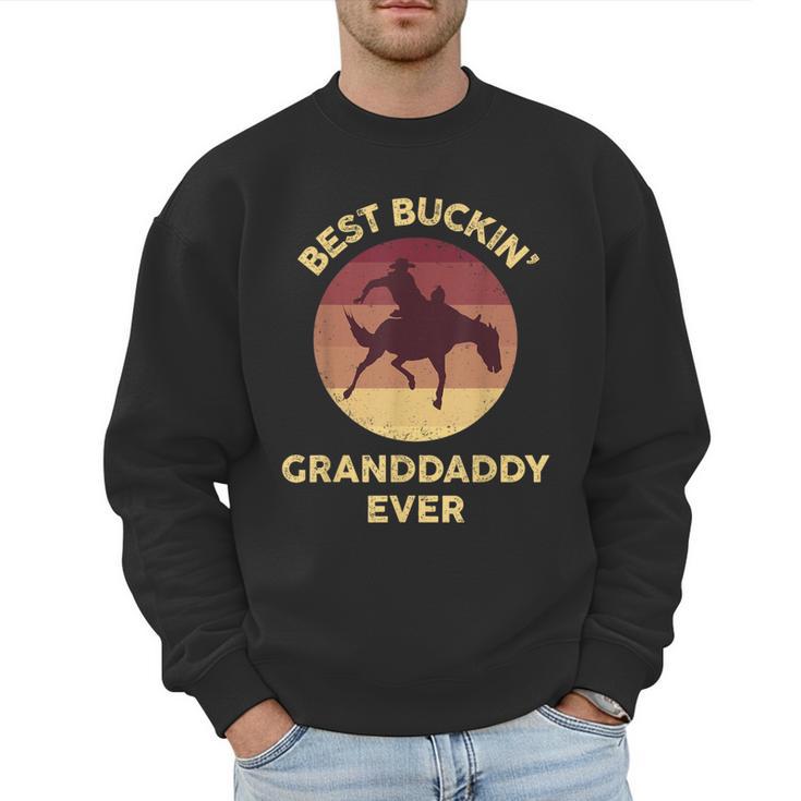Best Buckin' Granddaddy Western Rodeo Cowboy Bucking Horse Men Sweatshirt