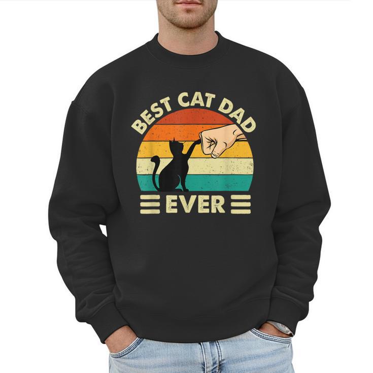 Best Cat Dad Ever Cat Lover Kitten Owner Kitty Men Sweatshirt