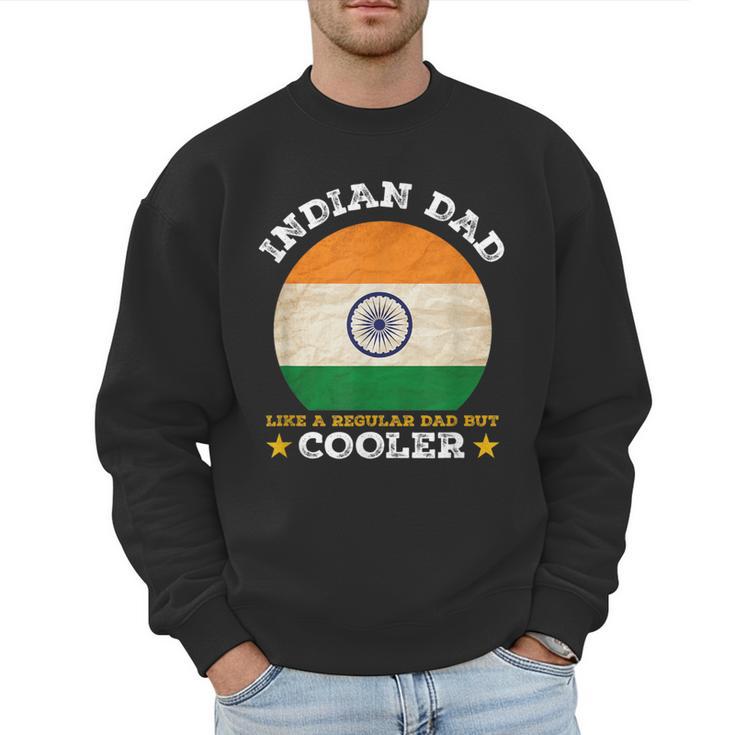 Best Indian Dad Ever Father's Day India Flag Pride Men Sweatshirt