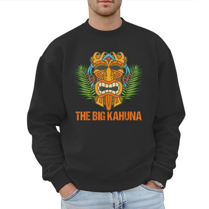 The Big Kahuna Hawaiian Tiki Dad Boss T-Shirt Men Sweatshirt