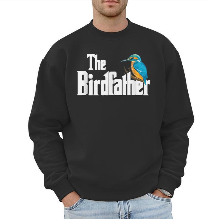 The Bird Father Bird Watching Meme Birder Dad Men Sweatshirt