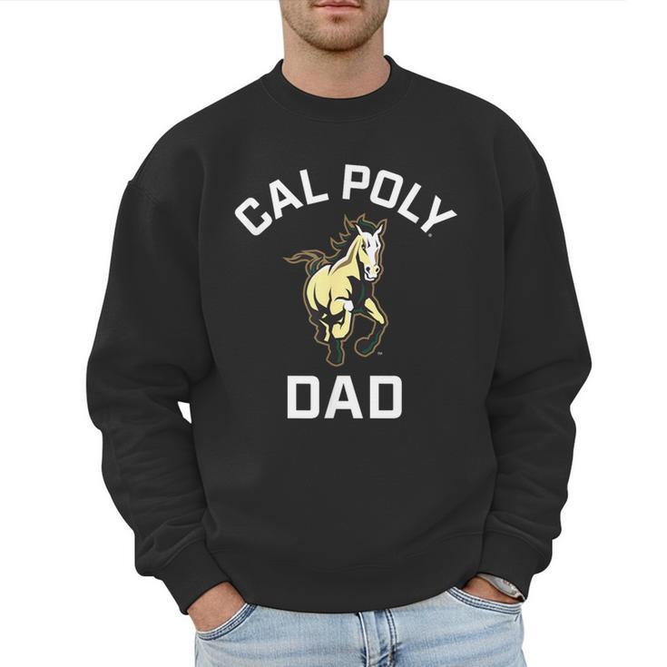 Cal Poly Mustangs Arched Dad Men Sweatshirt