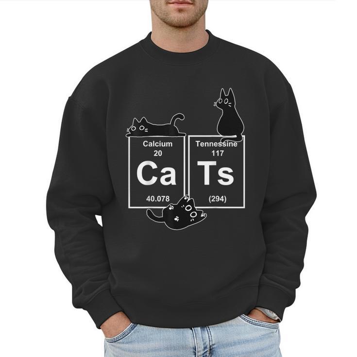 Cat Chemistry Periodic Table Cat Dad Cat Mom Men Sweatshirt