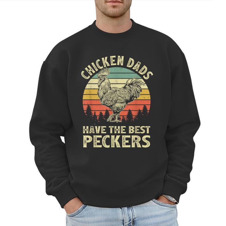Chicken Dads Have The Best Peckers Vintage Apparel Men Sweatshirt