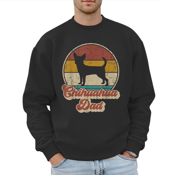 Chihuahua Dad Dog Lover Men Chihuahua Dog Vintage Men Sweatshirt