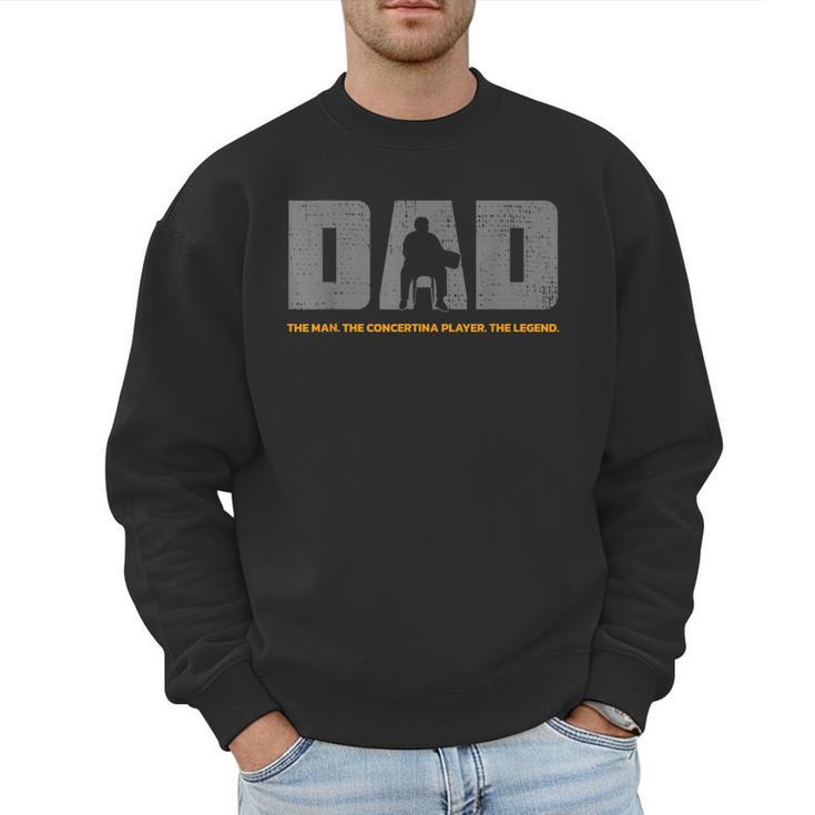 Concertina Dad And Concertina Player Father For Concertina Men Sweatshirt