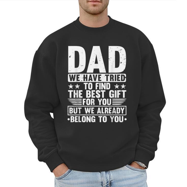 Cool Dad Art For Father Dad Stepfather From Son Daughter Men Sweatshirt