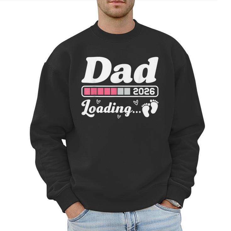 Dad To Be 2026 Loading Pink Pregnancy Reveal New Dad Daddy Men Sweatshirt