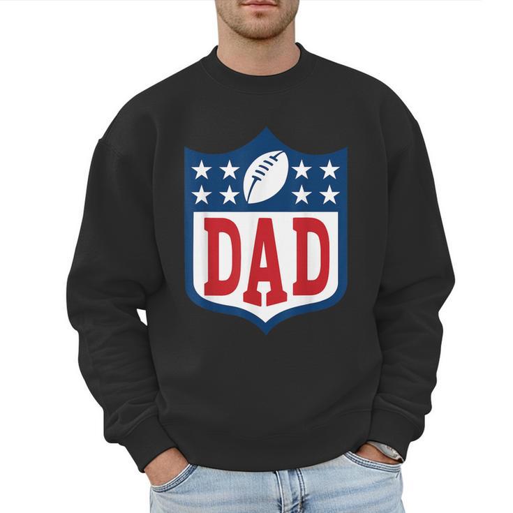 Dad American Football Happy Birthday Family Matching Retro Men Sweatshirt