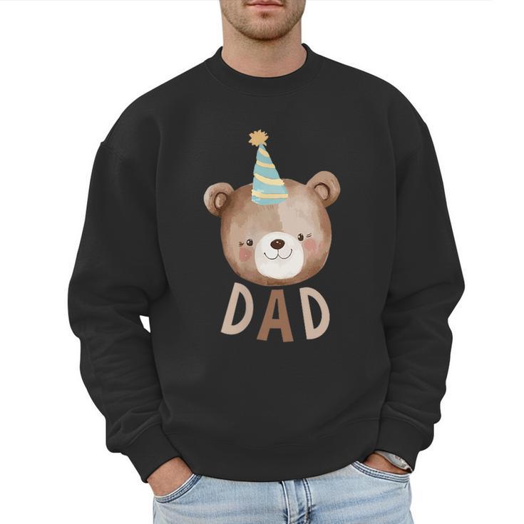 Dad Bear 1st Birthday Beary First Birthday Matching Family Men Sweatshirt