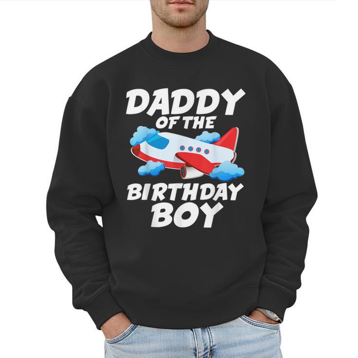Dad Of The Birthday Boy Airplane Men Sweatshirt