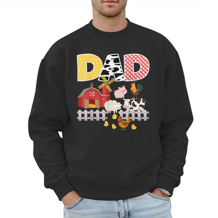 Dad Birthday Boy Farm Animal Farming Farmer Family B-Day Men Sweatshirt