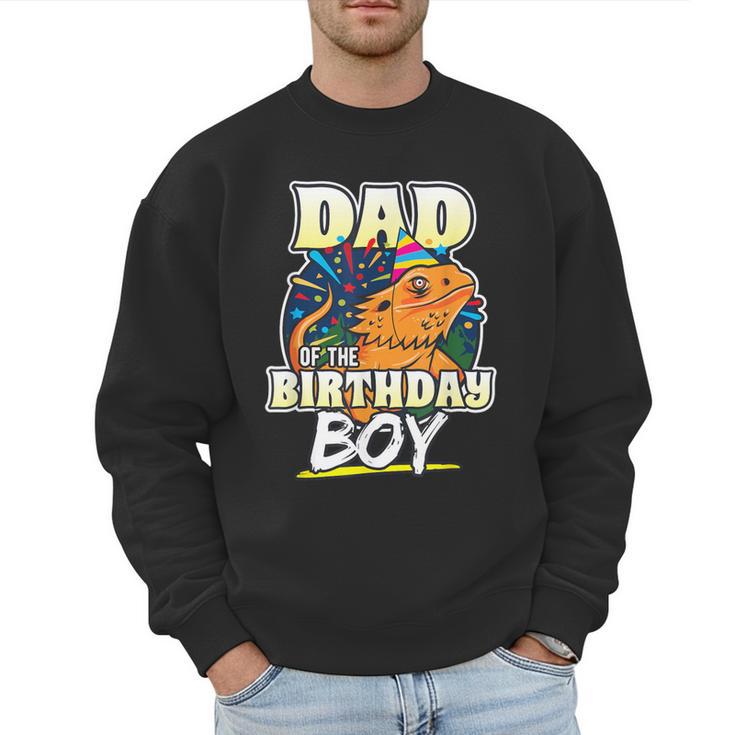 Dad Of Birthday Boy Kids Reptile Birthday Party Men Sweatshirt
