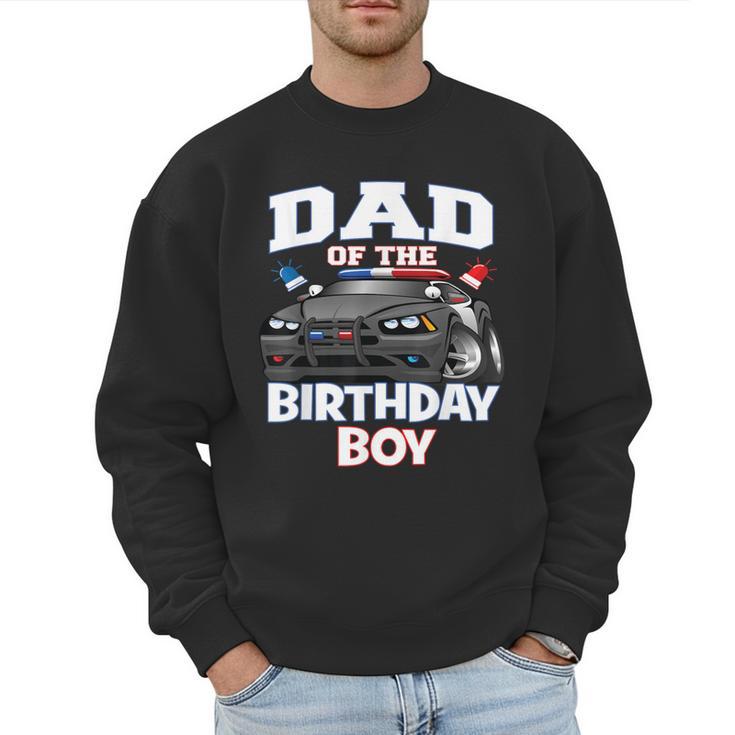 Dad Of The Birthday Boy Policeman Officer Party Men Sweatshirt