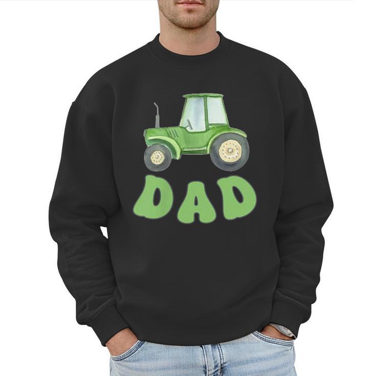 Dad Of The Birthday Boy Tractor Farm Trucks Family Party Men Sweatshirt
