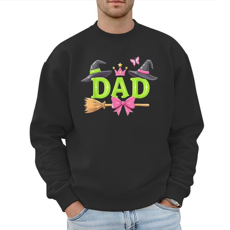 Dad Of The Birthday Girl Witch Family Party Decorations Men Sweatshirt