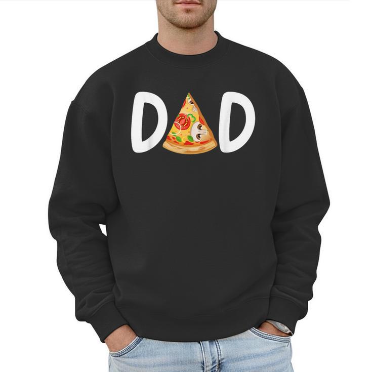 Dad Birthday Pizza 1st Birthday Pizza Family Matching Men Sweatshirt