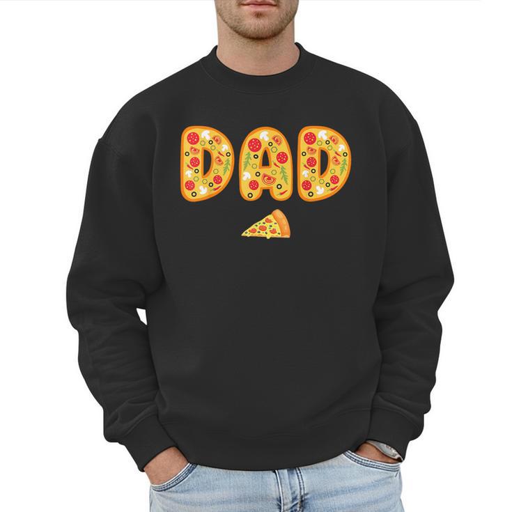 Dad Daddy Matching Birthday Squad Crew Pizza Family Men Sweatshirt