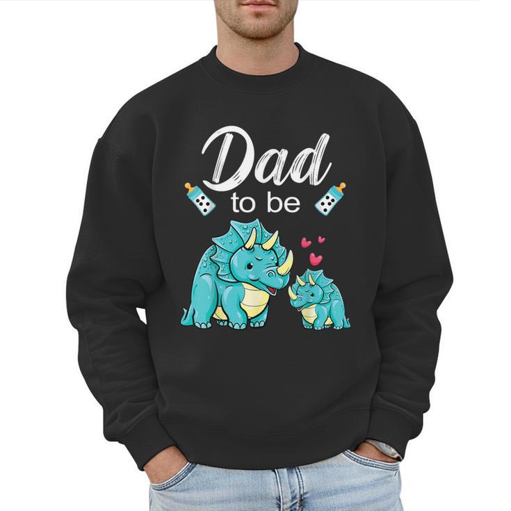 Dad To Be Dinosaur Baby Shower For Boy Men Sweatshirt
