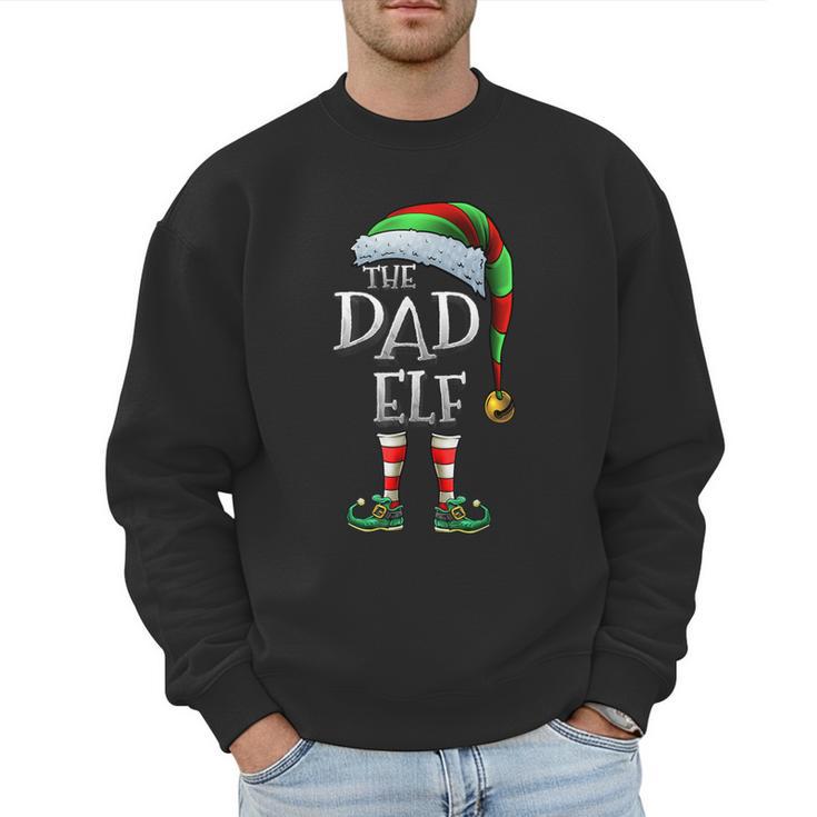 The Dad Elf Shirt Matching Family Dad Christmas Elf Men Sweatshirt