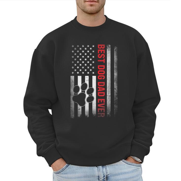 Dad Fathers Day Dog Dad Men Sweatshirt