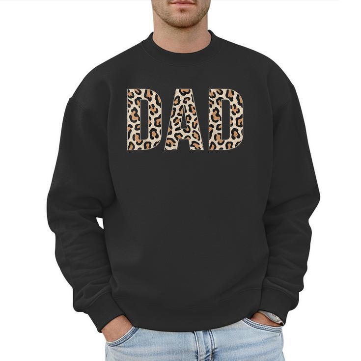 Dad Leopard Print Fathers Day Men Sweatshirt