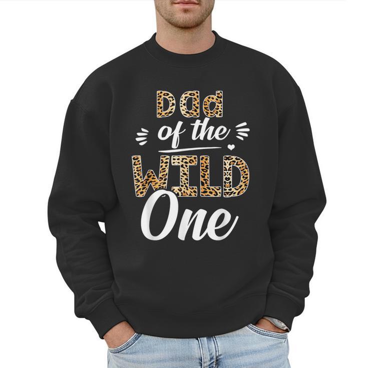 Dad Of The Wild One Zoo Themed 1st Birthday Party Men Sweatshirt