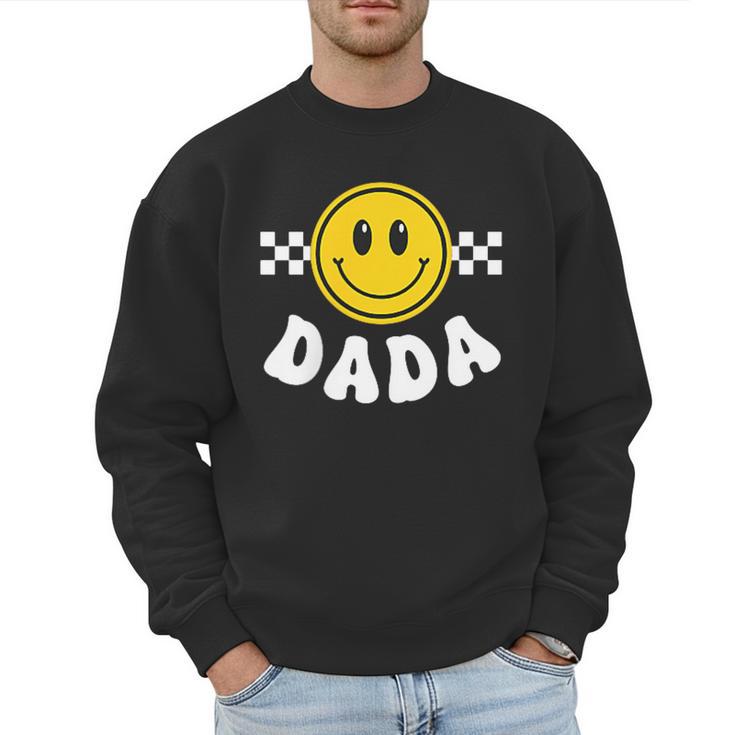 Dada One Happy Dude Birthday Theme 1st Family Matching Mom Men Sweatshirt